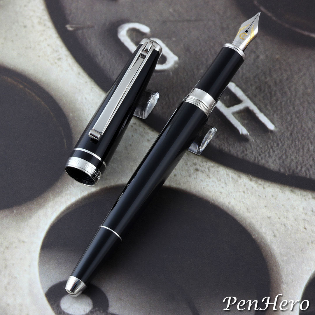JINHAO X750 White Med Nib Metal Fountain Pen Writing Silver Trim NWT US SELLER 