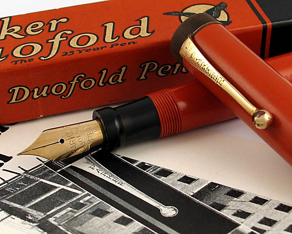 PenHero.com - PenGallery - Parker Duofold Flat-Top Pens 1921-1929