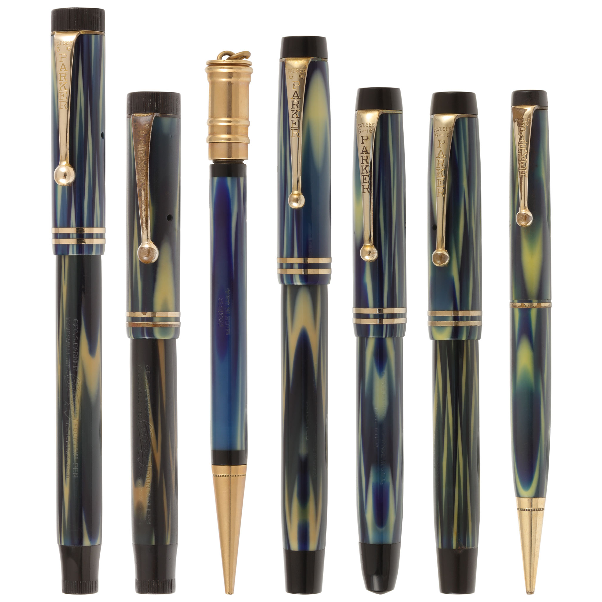 PenHero.com - PenGallery - Parker True Blues: True Beauties